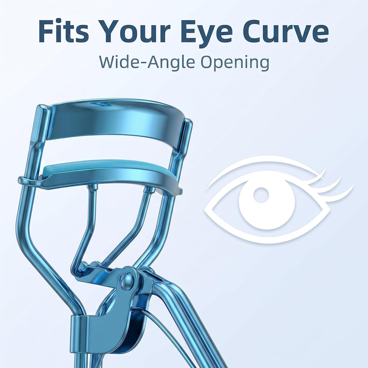 Blue Eye Lash Curler,Eye Lash Curler Makeup Eyelashes Tool to Curl and Lifted Lashes Eye,Eyelash Curlers for Women Eyelash Curler with 4 Replacement Refill Pads Lash Curler Premium Quality,Eye