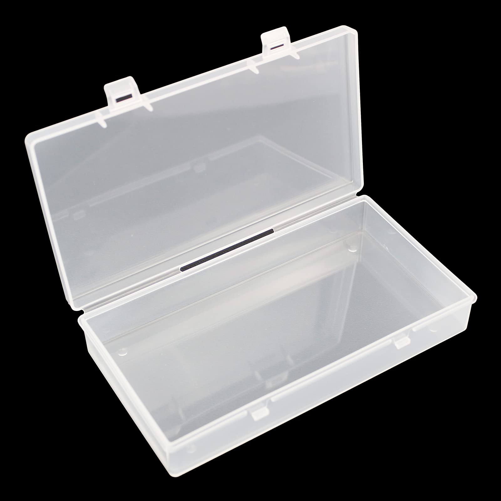 4 Pack Rectangular Clear Plastic Storage Containers 6.1x3.3x1.18 inch