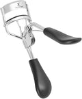 SILVEXA Eyelash Curler with Comfort Grip – Professional Stainless Steel Lash Curler with Soft Silicone Pads | No-Pinch, Long-Lasting Curl for All Eye Shapes | Ergonomic Handle Makeup Tool (Black)