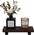Wood Bathroom Tray Farmhouse Decor Kitchen Soap Holder 8.7"x3.6" Dark Brown