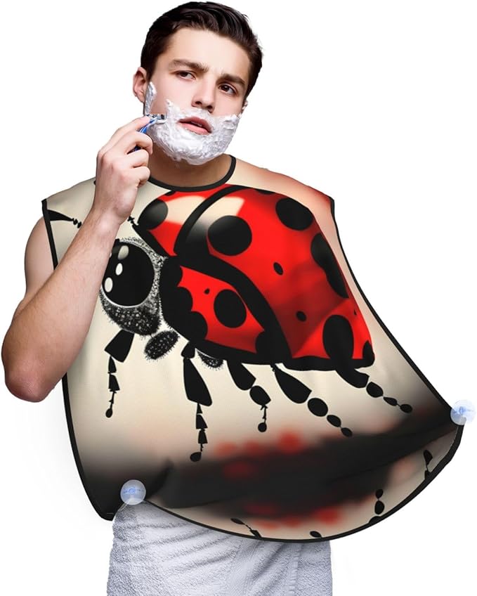 Colorful Giraffe Fans Lovers Print Beard Bib Shaving Apron, Beard Hair Trimming Cape Gift For Dad