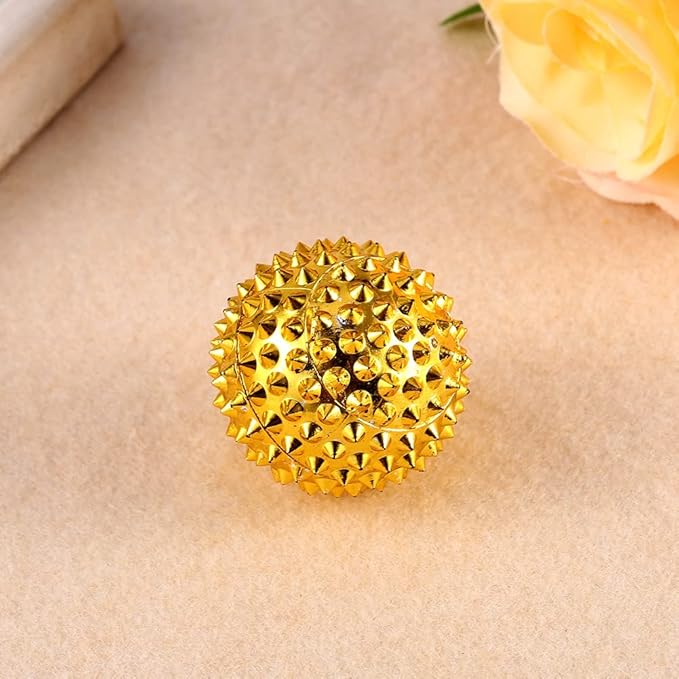 Hand Palm Acupuncture Ball Set, 1 Pair Magnetic Massage Exercise Balls Spiky Acupressure Tool, Hedgehog Hand Massager for Muscle Relaxation and Stress Relief