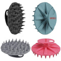 One-piece Silicone Scalp Massager Shampoo Brush Hair Wash Scrubber, 4pcs