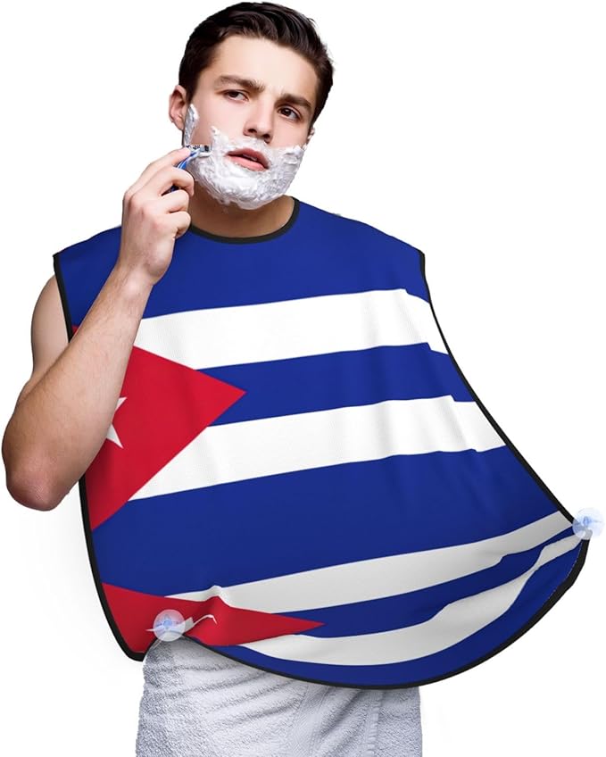 Flag Of Bangladesh Print Beard Bib Shaving Apron, Beard Hair Trimming Cape Gift For Dad