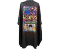 Barber Cape for Men, PELOCAPA Hair Cutting Cape with Metal Snap Closures, Professional Salon Cape, Large Waterproof Hairdressing Cape for Hairstylist- 63”× 56”(Graffiti Style)