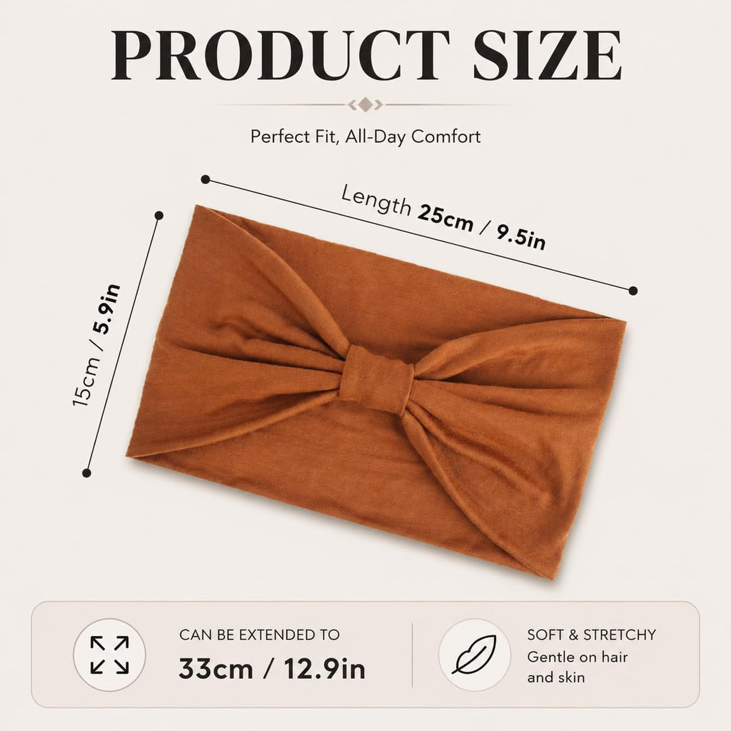 Kachanaa 8 Packs Large Wide Headbands for Women's Hair,Non Slip Soft African Bandeau Hair Bands Makeup Yoga Workout Running Sweat Hair Wraps Fashion Hair Accessories for Black Women