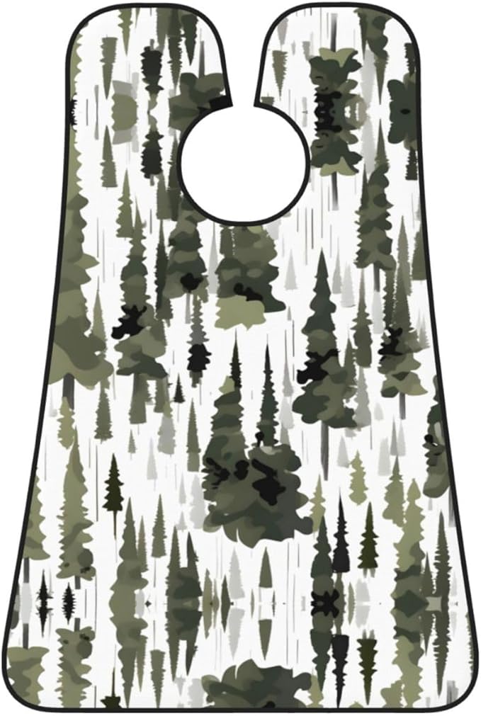 Yellow Flowers Butterflies Print Beard Bib Shaving Apron, Beard Hair Trimming Cape Gift For Dad