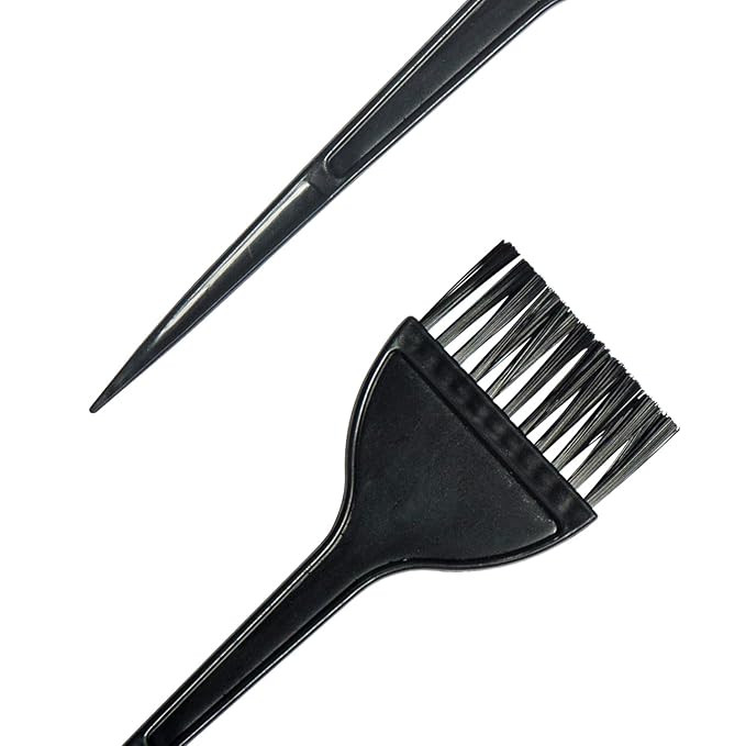 12-Pack Hair Dye Brushes - Reusable Applicator Brushes for Hair Stylists, Salon Use, and Home DIY Dyeing for Men and Women (12 Pack)