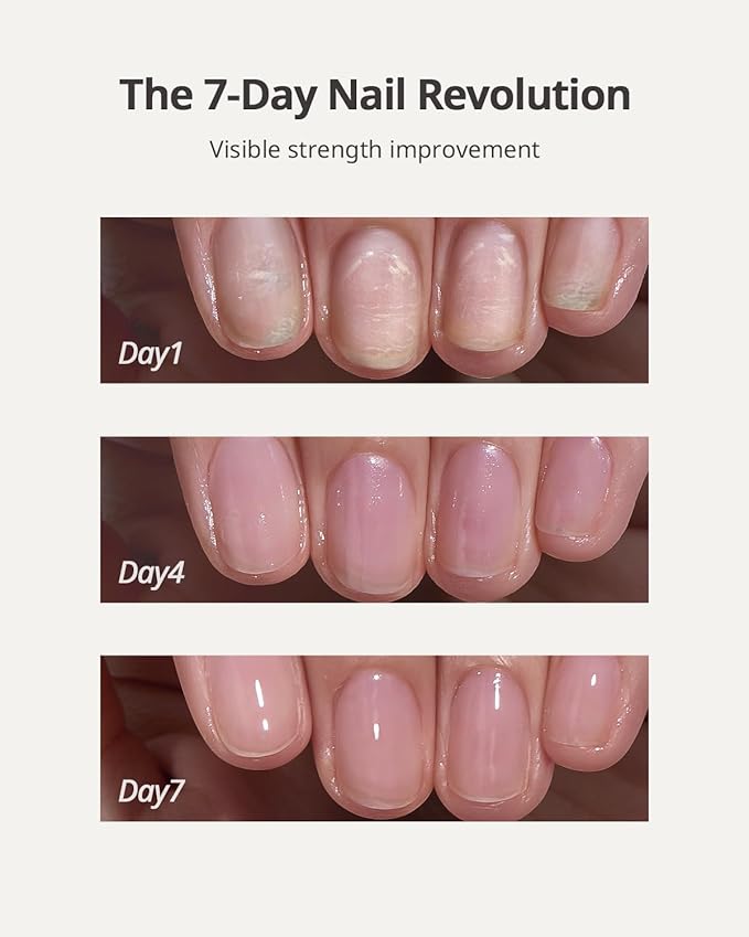 BTArtboxnails Naillush Nail Strengthener & Growth - Repair Damaged Nails, Strengthen Weak & Thin Nails, Extra Strong Nail Growth Treatment, Long Lasting Nail Hardener, 15ml