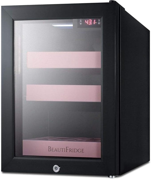 0.85 CU. FT. Compact Cosmetics MINI Fridge in Black Without Freezer
