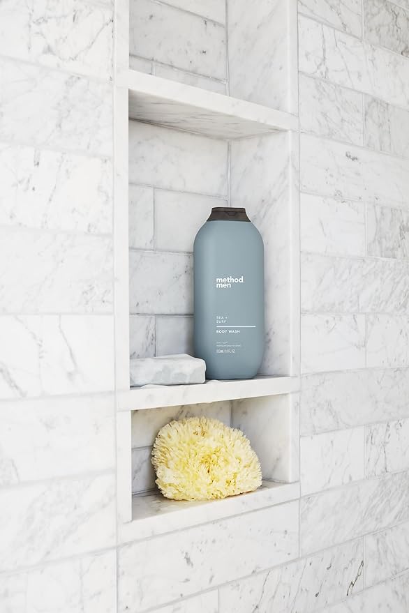 method men's Body Wash, Sandalwood + Vetiver - Moisturizes & Cleanses, Made without Parabens, Cruelty-Free, 18 fl oz