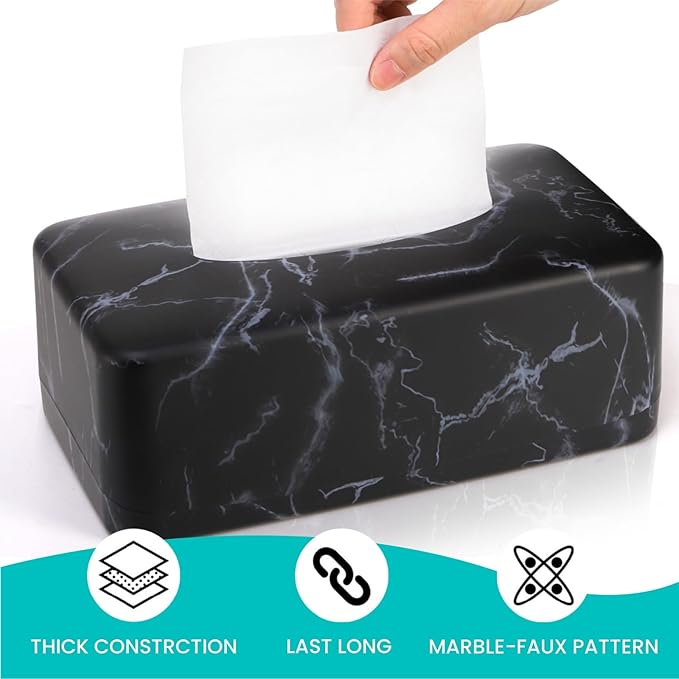 Nagpew Tissue Box Holder, Rectangular Napkin Dispenser Box Cover