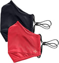 Tommie Copper Community Wear Face Masks I Double Lined, Copper Infused, Ear Straps & Nose Wire, Face Covering (Pack of 2)