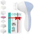 COSLUS Facial Cleansing Brush Face Scrubber, 7-in-1 Rotating Design