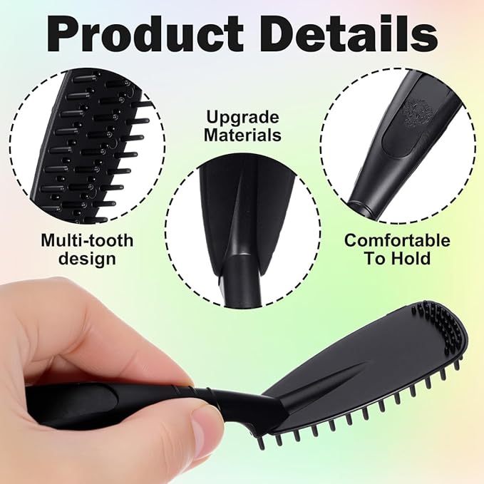 LALAFINA Hair Dye Comb Brush 5.90In Creative Hairdressing Tool for Salon and Diy Hair Coloring Easy Grip Washable Reusable Coloring Comb