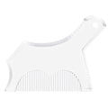 Beard Shaping Tool Trimmers for Men, Kucheed Beard Shaper with Inbuilt Comb Cool Care Black Transparent, Beard & Mustache Trimmers Cut Buddy Beard Lineup Tool Styling Template Comb barber Accessories