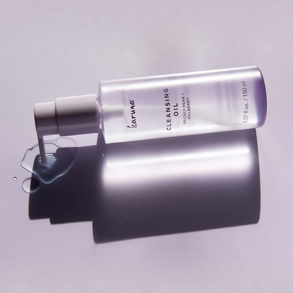 Karuna Cleansing Oil for Face - Gentle Makeup Remover Oil with Camellia, Hyaluronic Acid, Prickly Pear & Aloe - Pre-Cleanse Oil Based Face Cleanser for All Skin Types Including Oily & Blemish-Prone