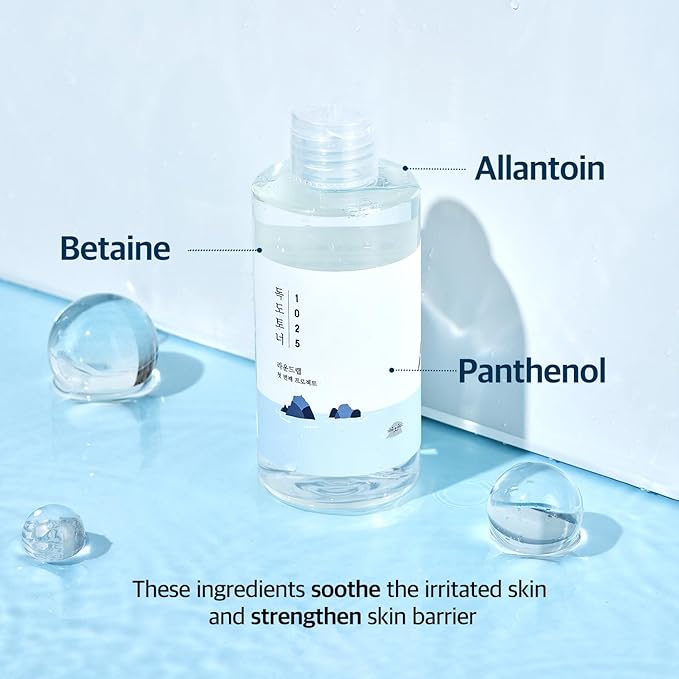 ROUND LAB Dokdo Toner (Unscented) | Exfoliating Dead Skin Cells Without Irritation, Hydrating, Watery Type Toner (3.38fl.oz)