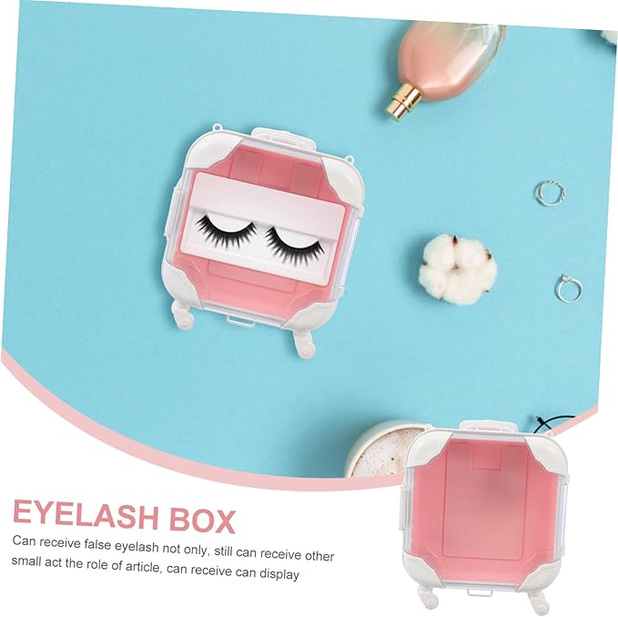 Eyelash Extension Storage Box Makeup Holder Compact Eyelash Packing Box for Women