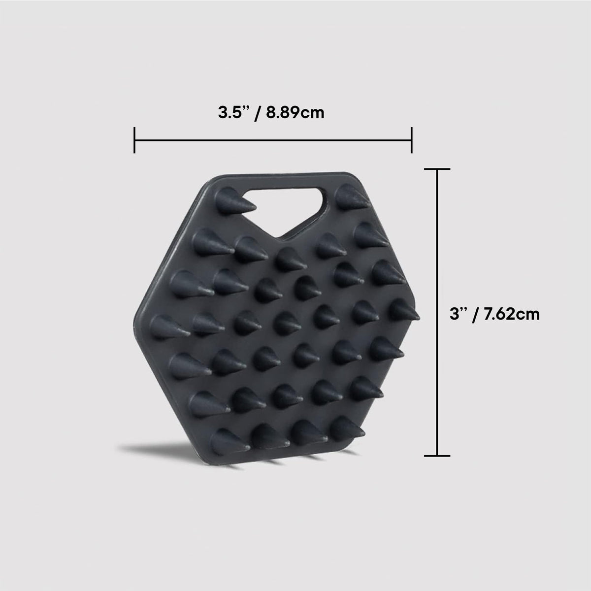 TOOLETRIES Silicone Beard Scrubber for Men, Beard Brush - Charcoal