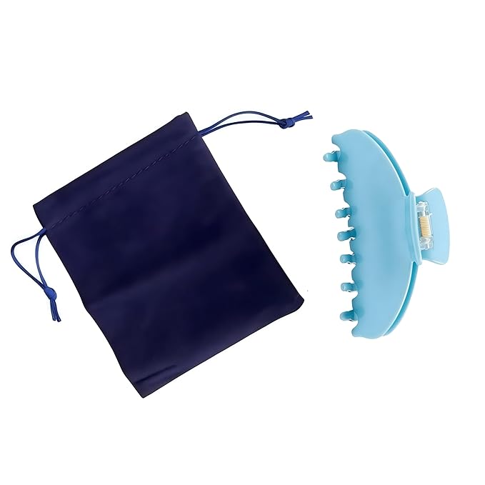 OideGuiing Durable Acetate Hair Clips - 4-Inch Wathet Blue Claw Clips for Fine and Thick Hair (Wathet Blue)