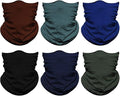 Neck Gaiter Mask, Sun Mask, Rave Bandana Face Mask, Seamless Face Scarf, Headband for Men Women (A-Multi Solid)