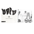 Hana Emi Facial Rejuvenation Set: Silver Ice Globes and Gua Sha Tool for Face and Body - 2-Piece Cryo Globes for Cooling Facial Massage and 4-Piece Bian Stone Gua Sha Tool for Skincare Routines