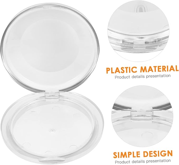 minkissy 5pcs Transparent Eyelash Storage Organizer Box Cosmetic Case for False Eyelashes for Go Use