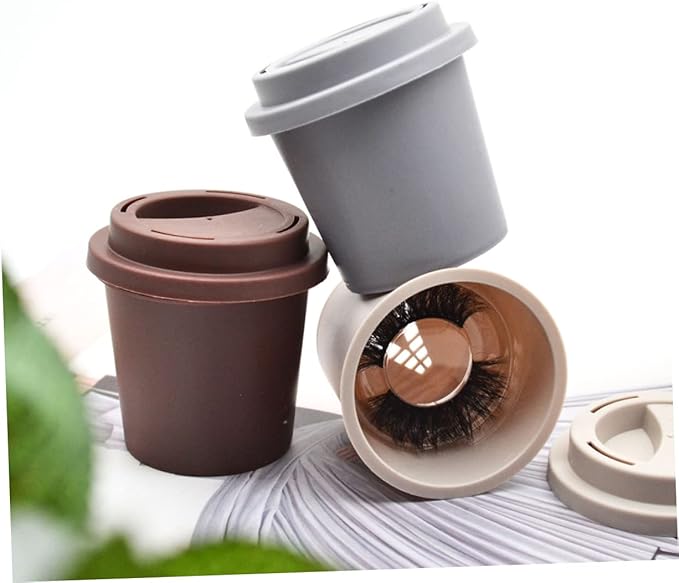 Happyyami 3pcs Assorted False Eyelash Storage Box Lash Holders Portable Eyelash Organizer for Easy Storage and Daily Use for Makeup Lovers