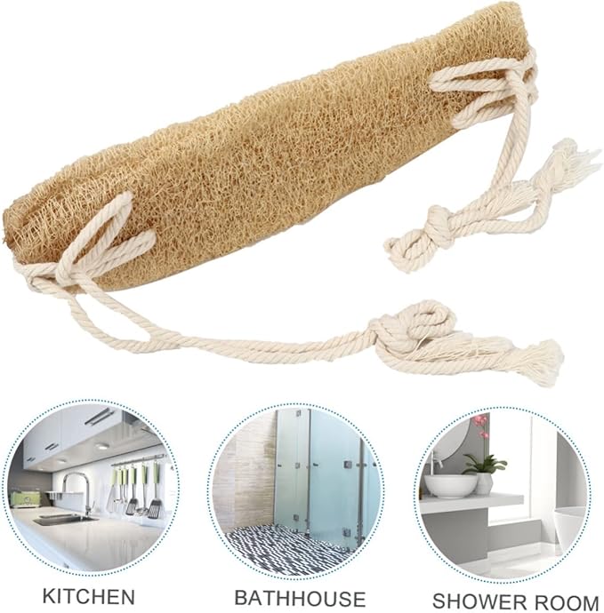 OATIPHO Back Scrubber Exfoliating Strap Comfortable Durable Shower Scrubber for Deep Cleaning Fast Drying Breathable Design for Body Care and Spa Use