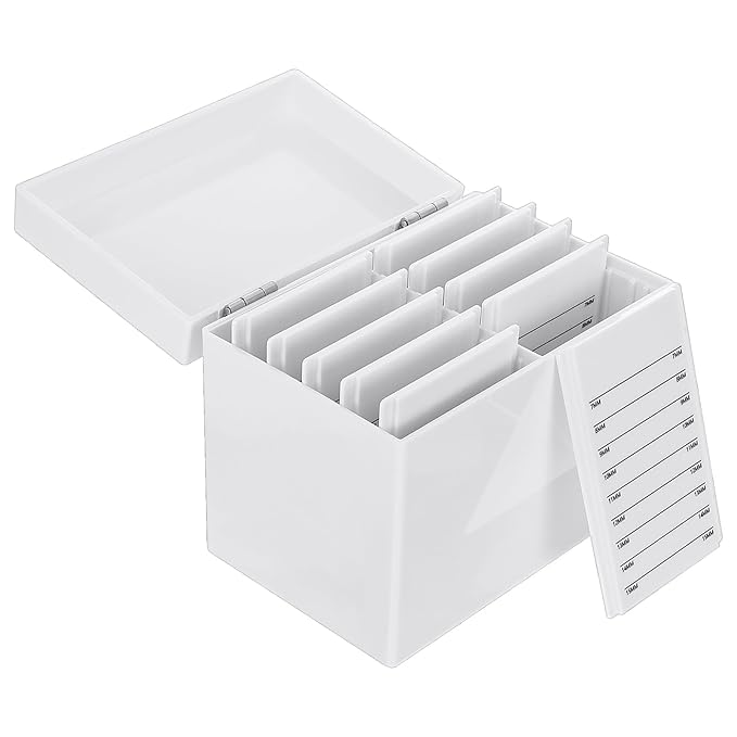 Acrylic Eyelash Storage Box, 10 Layers False Eyelashes Glue Pallet Holder Display Grafting Eye lashes Extension Close-Packed Display with 10 Pallets Makeup Organizer