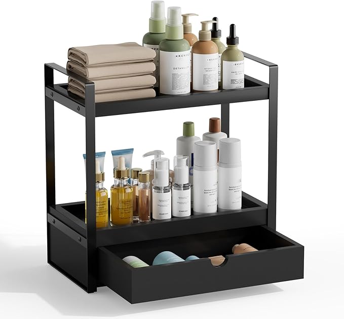 Boulphia 2-Tier Bathroom Organizer (White - New)