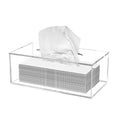 Acrylic Tissue Box Cover, Clear Tissue Box Holder, PITBVO Facial Napkin Dispenser Holder Case Dryer Sheet Holder for Car, Bathroom, Kitchen, Office, Living Room, Home, Laundry, Counter Hotel Use