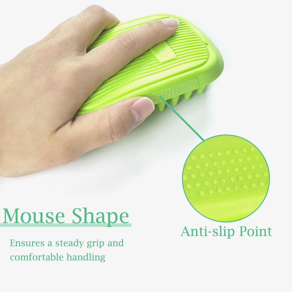Yintoper Dog Bath Brush Pet Silicone Shampoo Brush
