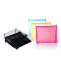 patu Widened Zipper Mesh Bags, Size M, 7" x 5.5" x 2", 5 Pieces, Beauty Makeup Cosmetic Accessories Organizer Case, Travel Toiletry Kit Set Storage Pouch, Assorted Colors
