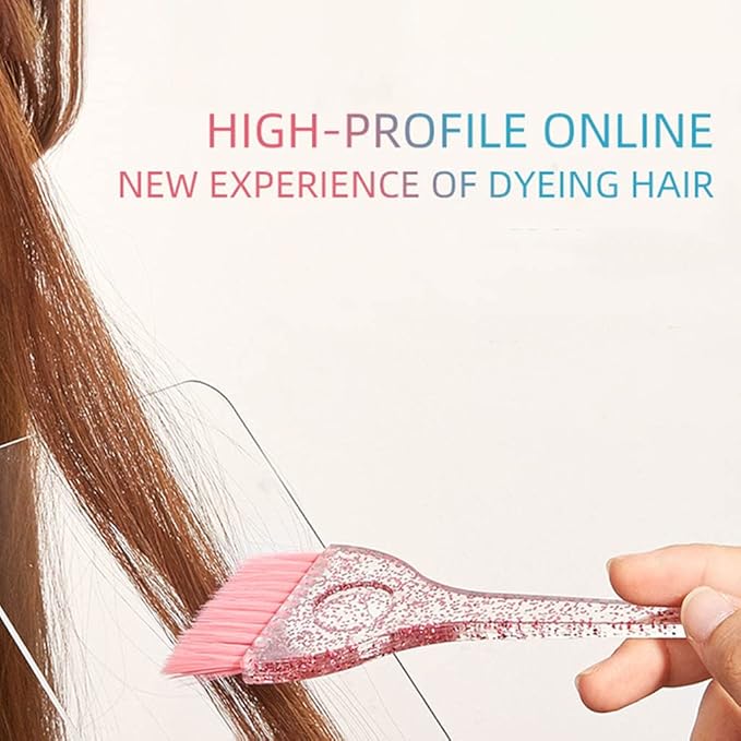 Guojiang Professional Hair Color Dye Mixing Bowl Comb Brush For Salon Tint Coloring Hairdressing Tool Hair Color Brushes Set, Green