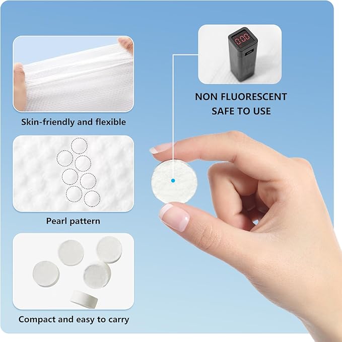 icepac 120 Pcs Compressed Towels, Camping, Disposable Face Compressed Towels, Magic Towel, Compressed Towel for Travel, Camping,Hiking (8x9in) (White 120)