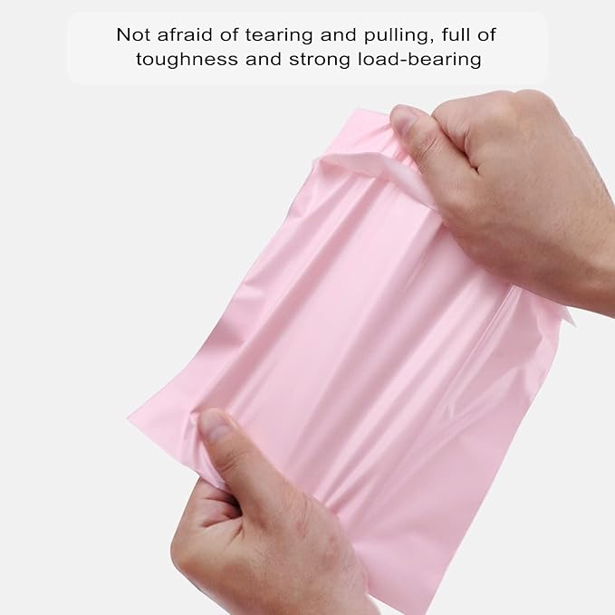 Hipruict Personal Disposal Bags, Set of 100 Sanitary Napkin Disposal Bags, Hide Personal Items, Self Sealing Bag to Seal Smell, Beautiful Light Pink Color, Suitable for Sanitary Napkin (Light Pink)