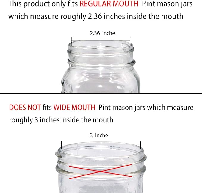 Amolliar Mason Jar Foaming Soap Dispenser Lids, Plastic Foam Pump Lids for Regular Mouth, Foaming Replacement Pump Set, Farmhouse Kitchen BathroomShower, Includes Waterproof Stickers - 2 Pack, Silver