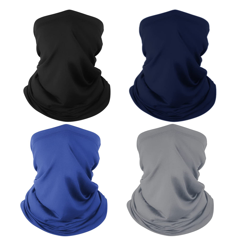 Finvizo Neck Gaiter Face Mask: 4 Pack Cooling UV Protection Breathable