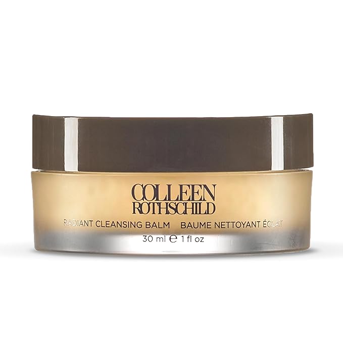 COLLEEN ROTHSCHILD Mini Radiant Cleansing Balm | Deeply Cleanses, Soothes, Removes Makeup & Impurities | Restores Luminosity | Calms & Decongests | Combats Dehydration (1 fl oz)