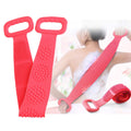 Silicone Back Scrubber Belt (28 inch) Pink – Extra Long-Double-Sided Bath Scrub Strap Gently Massages and Exfoliates Skin - Shower Back Scrubber - Back Washer for Shower Men & Women - Back Exfoliator