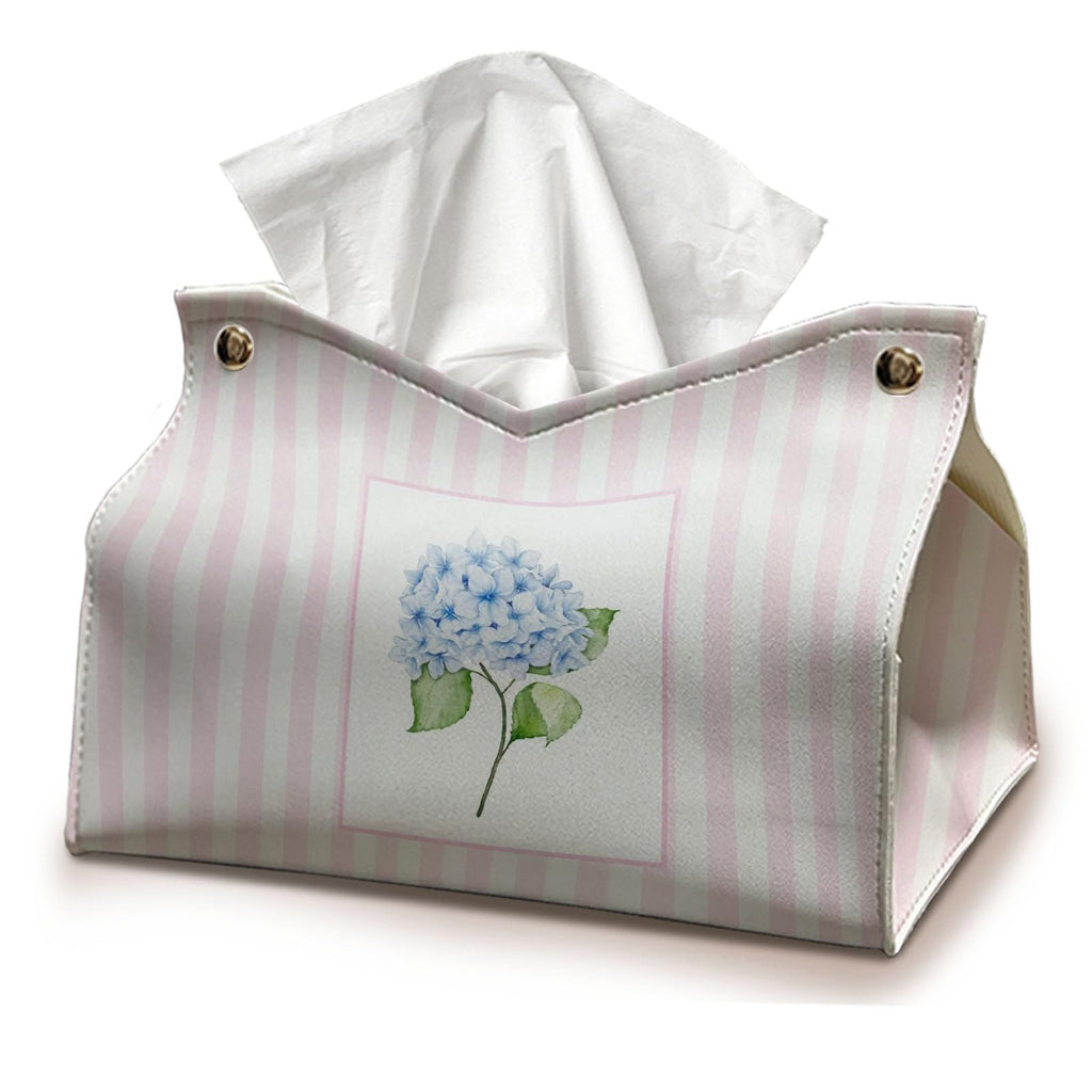 Pink Tissue Box Cover, Hydrangea Tissue Box Cover Rectangle 9.8x5.9x5.9