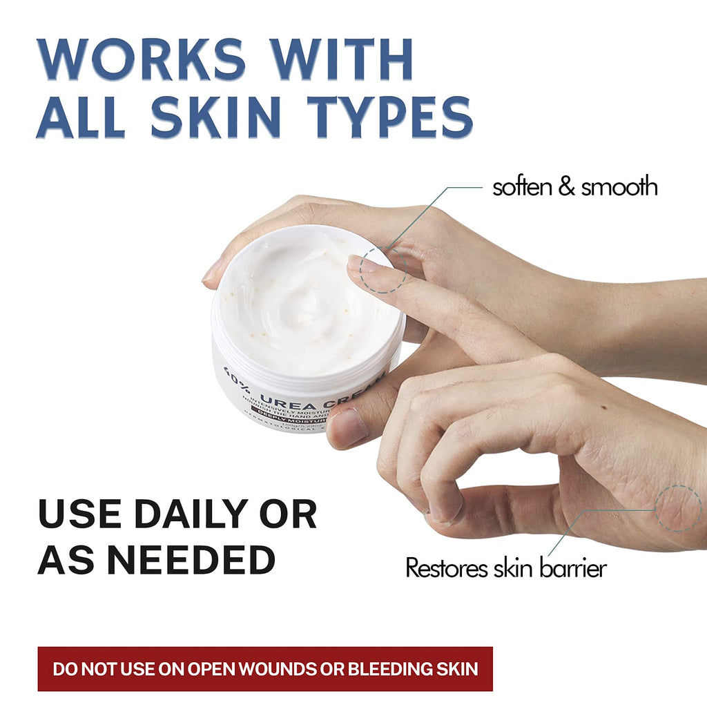 OUKEYA Urea Cream 40 Percent,Foot & Hand Cream for Dry Cracked,Urea Lotion for Feet Maximum Strength(2 Packs)