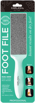 Karlash 2-Sided Nickel Foot File for Callus Trimming and Callus Removal, Mint (1)