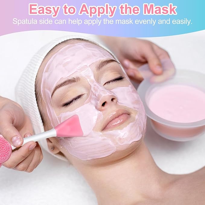 MUIIGOOD 2pcs Silicone Face Scrubber Face Mask Brush Exfoliating Lip Cleansing Facial Cleansing/Wash Brush Exfoliator Blackhead Skin Care Tool Makeup Removes Dead & Dry Skin for Women Men