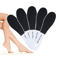 5 Pack Foot File Callus Remover - Professional Double Sided Foot Rasp for Dead Skin & Hard Cracked Heels, Sandpaper Pedicure Tool with Ergonomic Plastic Handle, Home Spa Kit for Smooth Soft Feet