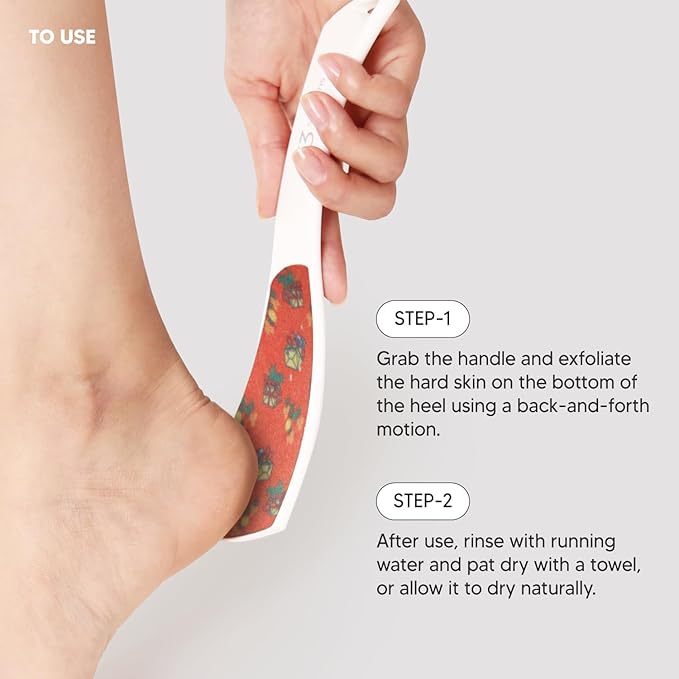 F3 Systems S-Line Emery Foot File, Colossal Double-Sided Pedicure Tool, Effective for Cracked Heel, Ergonomic Design for Easy Grip (Pattern)