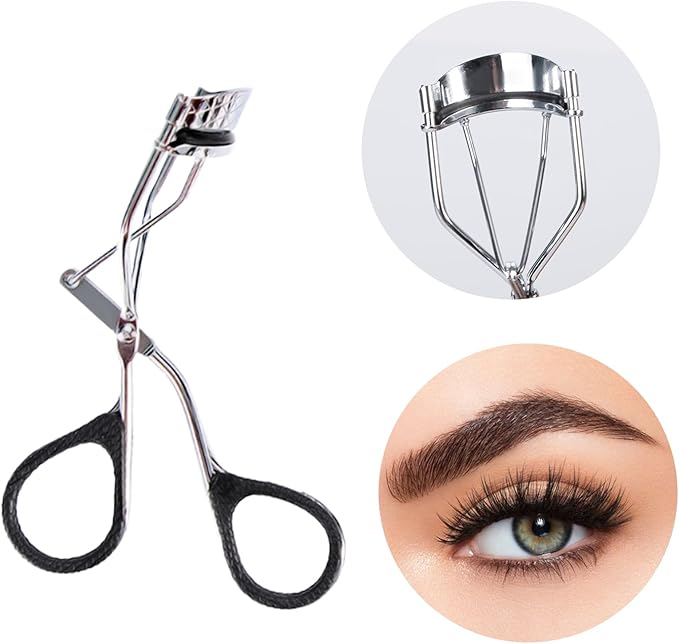 Eyelash Curler Refill Pads Compatible with Shiseido,Eyelash Curler Refill,Silicone Lash Curler Refill Pads Compatible with Revlon Elf Shu uemura,24PCS (Black)