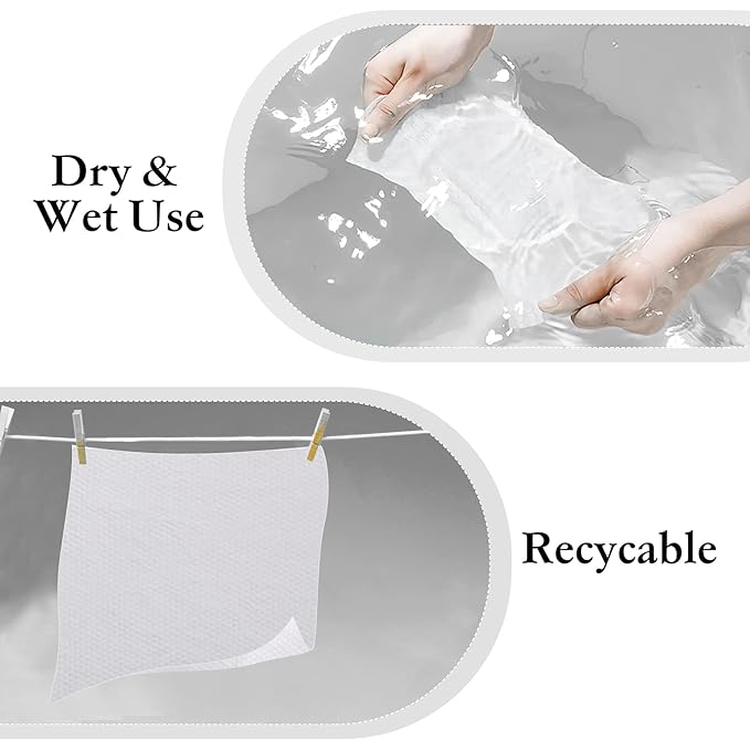 Disposable Face Towel Face Cloths for Washing Soft Cotton Towels Facial Cloths Towelettes for Washing and Drying for Cleansing and Skincare Office Makeup Remover